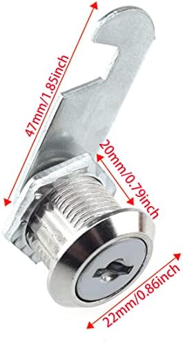 SDTC Tech 1 Опаковка Набор от кулачковых брави за кабинет Заключване на чекмеджета с ключ за гардероба, чекмеджето, настолни витрини и т.н.