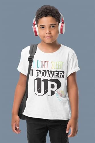 Тениска BROOKLYN VERTICAL с кръгло деколте и къс ръкав за игри за момчета, на 5 групи, с принтом на гърдите | Мек Памук, Размери