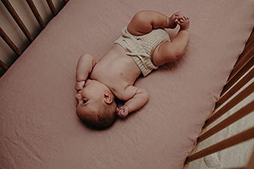 Кърпи за бебешко креватче Франки Лейн от френски лен, выстиранные в камък. Сертифицирани от Oeko-TEX детски чаршафи за легло или спално бельо за деца. Ленени кърпи за из