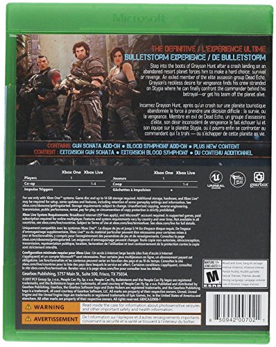Скоростната кутия на Bulletstorm: пълна версия за Xbox One