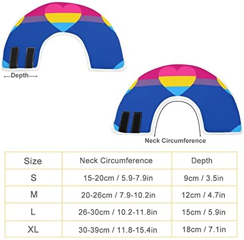 Бисексуальный панромантический флаг гордост, нашийник за кучета, регулируем нашийник за възстановяване на домашни любимци, защитен нашийник за кучета, котки