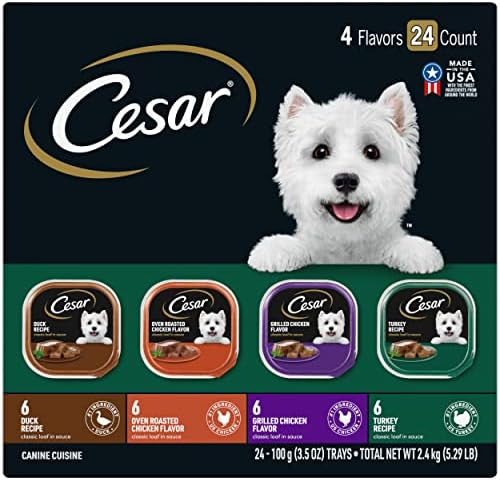 Комплекти за влажна храна за кучета Cesar Gourmet Variety Пакети