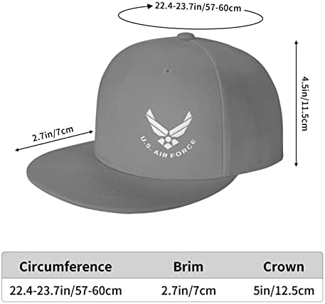 Военновъздушните сили на САЩ USAF Унисекс 3D Принт Класическата бейзболна шапка възстановяване на предишното положение с Плосък