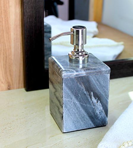 Опаковка за сапун и лосион KLEO - Произведен от Естествен камък - Набор от Аксесоари за баня (Сив)