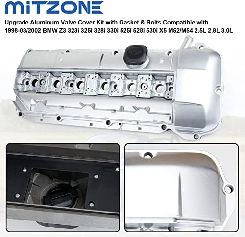 Комплект от алуминиева капачка на вентила MITZONE Upgrade е Съвместим с 1998-08/2002 BMW Z3 323i 325i 328i 330i 525i 528i 530i X5