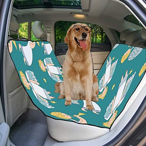 Калъф за седалка кучета ENEVOTX Обичай Стил на Дизайна на Магически Пръчки С ръчно рисувани Печат, Покривала за автомобилни седалки