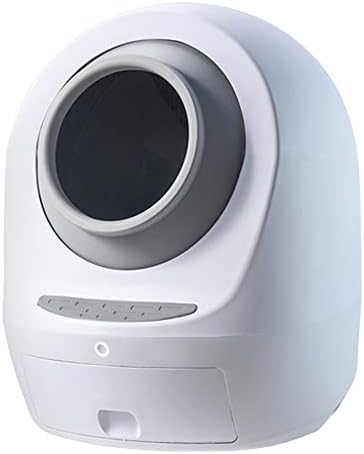 Автоматична Самопочистваща кутия за котешки тоалетни Smarty Круша лео Loo Too No Каша Включва Въглероден филтър, вградени везни, приложение Умен дом с гласов контрол.