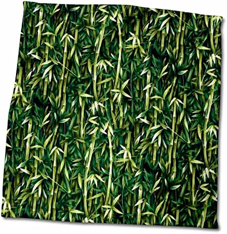 Кърпи 3dRose Florene - Декоративни III - Разпечатки от зелени бамбукови растения - (twl-210562-3)