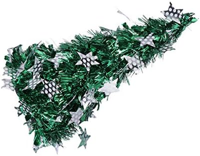 Amosfun Коледна Украса, Имитирующее Бижу във форма на Коледно, Креативна мини-модел на дърво Направи си сам, Декор за парти (Зелен