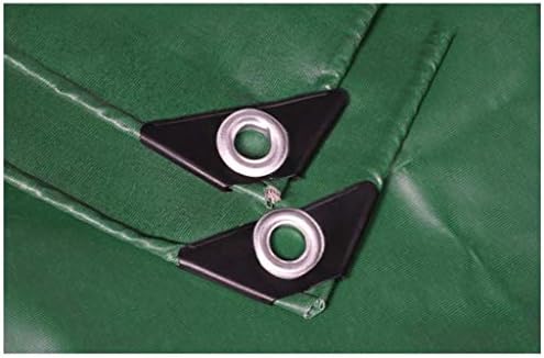 Брезент Водоустойчив сверхпрочный - Зелено платно лист - Калъф за носене на по-високо качество от tarps с тегло 500 гр / кв. м (размер: 6 м x 8 м)