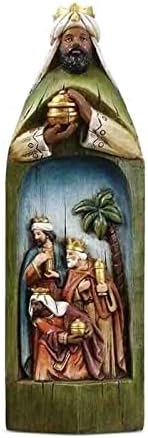 LIBOOI Коледен комплект Три Мъдрец, 3 бр., Коледни Комплекти за помещения, Скульптурная Статуетка Трите Царя, Колекция от Римски