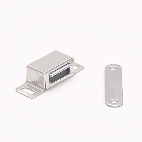 MroMax 5 БР. Вратата шкаф с магнитно капаче 1,34 х 0,51 (ДхШ), Магнитна Ключалка от Неръждаема Стомана, Сребрист цвят