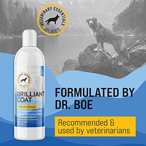 Шампоан и балсам на Д-р. Boe's Veterinary Essentials BrilliantCoat Избелващ за кучета и котки - с Колоидно овесени ядки, аромат на Пина-Колады - Избелва и овлажнява косата, хидратира кож?