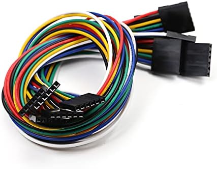 Изберете 5 бр. Конектор за свързване на 6-контактна макетной заплата, Свързващ Проводник с по стъпка 2.54 мм, Лентов кабел с дължина 30 см