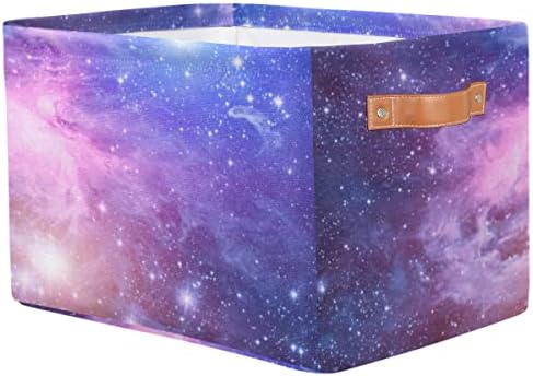 Сгъваема Кошница за съхранение на Galaxy Space, Голям Сгъваем Органайзер, Кутия За Съхранение на Кубически Играчки, Кутии За Съхранение, с Дръжка за Баня, Детска Стая, Каб