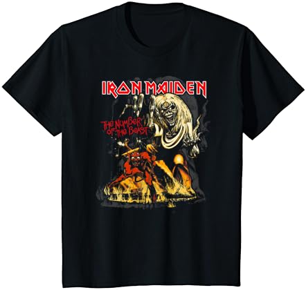 Тениска с изображение Iron Maiden - Number of the Beast