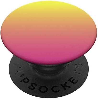 Прост Обикновен Ефектен Розов Жълт Дизайн Омбре PopSockets PopGrip С възможност за подмяна