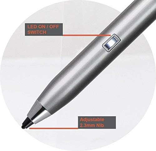 Активен цифров стилус Broonel Silver Mini Fine Point, съвместим с лаптопа ASUS VivoBook 15 X540UA 15,6 инча | ASUS VivoBook 15,6