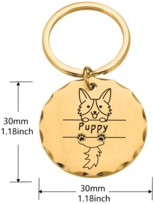 Двойна странична Гравиране Corgi Персонализирани Лични Адресни етикети за домашни Кучета от Неръждаема Стомана за яка за кучета Анти-Изгубения медальон с табелка за