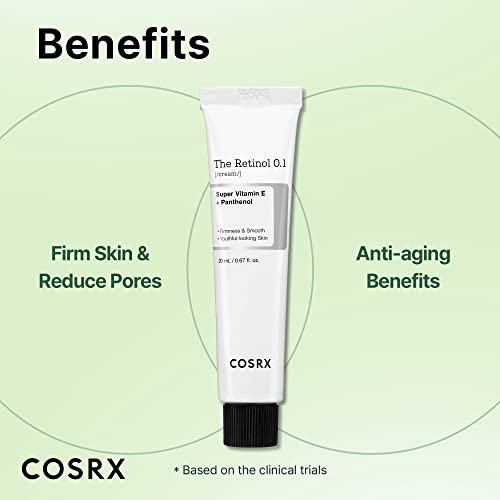 COSRX Ексфолиращ тоник и стягащ крем Duo - Леко ексфолиране и укрепване на AHA / BHA и Retinol Duo, като придава на кожата по-гладка