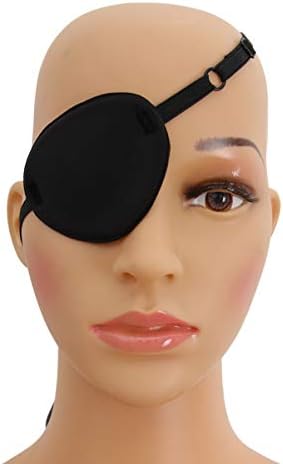 Пълнители за Отглеждане TOYANDONA Черна Превръзка На Очите Пиратски Череп Маска За Едно Око Регулируема Pirate Превръзка на Очите