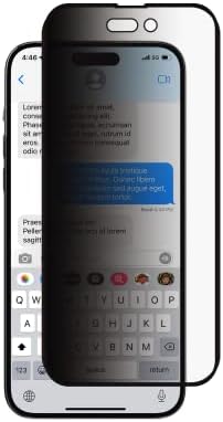 Защитно фолио MagEasy за iPhone 14 Pro Max Privacy Screen Protector - [6,7 инча / 3 обектив] От закалено стъкло за защита от проследяване, годни за своята практика, без мехурчета, не се драска,