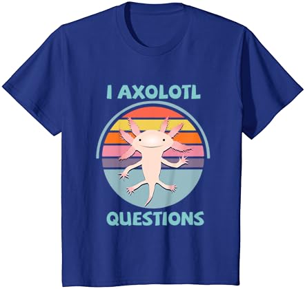 Kawaii I Axolotl Questions Забавна Тениска Axolotl Любовник За деца и юноши