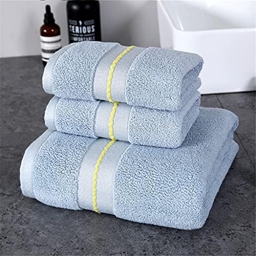 SLYNSW Комплект памучни кърпи от дългия штапеля, Атласное кърпа за звезден хотел, кърпи за баня, за дома, Супер Меки Абсорбиращи кърпи за лице в банята (Цвят: D, Размер: к?