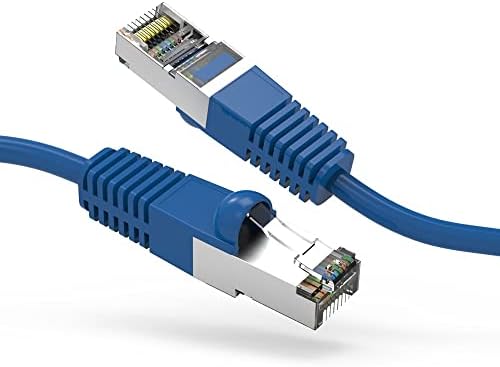 6 фута (1,8 м) Екраниран мрежов кабел Cat5E Ethernet (FTP) с изтеглянето от мрежата на 6 Фута (1,8 м) Мрежов кабел Gigabit LAN RJ-45