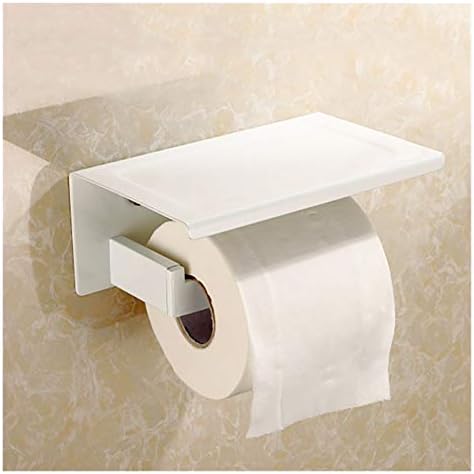 ZHENGGUIFANG Здрав Бял Държач за тоалетна хартия от неръждаема стомана За най-високо поставянето на нещата на платформата 4 варианта (Цвят: B117 2 Матиран)