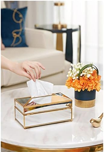 LUKEO Кутия за Салфетки Домашен Декоративен съд Златни Автомобилни Притежателите Покриване на Метални Изделия от Хартиена Кутия