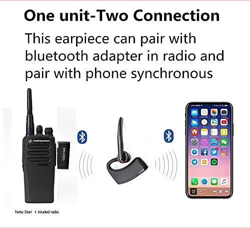 Bluetooth слушалка Уоки Токи, Bluetooth-слушалка с микрофон с шумопотискане, Слушалки, хендсфри, Съвместими с двустранна радиостанции