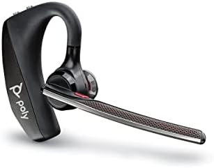 Безжична слушалка Поли Voyager 5200 (Plantronics) - Bluetooth слушалка с едно ухо и микрофон с шумопотискане - Ергономичен дизайн - Гласово управление - ниско тегло - Свързване на ваш