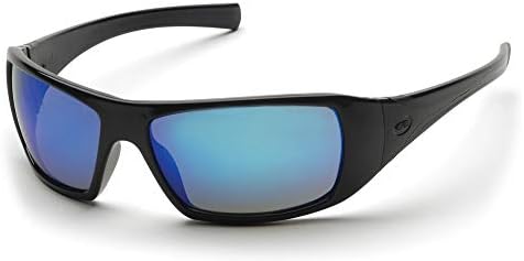 Защитни очила Pyramex Safety-SB5665D Goliath, Черна Дограма, Огледални лещи цвят на Лед