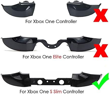 Niegamey Пълен Комплект Хромированных бутони на Аналоговия стик ABXY Спусък за Замяна Xbox One S Slim