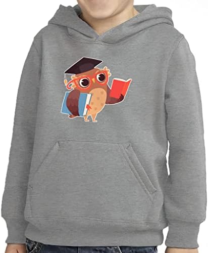Hoody-Пуловер с Шарките на Бухал за деца - Прохладно Hoody с качулка от Порести Руно - Графична Hoody за деца