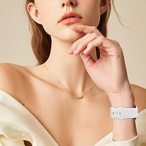 Въжета TopPerfekt с гравиран във формата на сърце, съвместими с каишка на Apple Watch 38 мм, 40 мм 41 мм За жени, Лазерен Мек Силикон