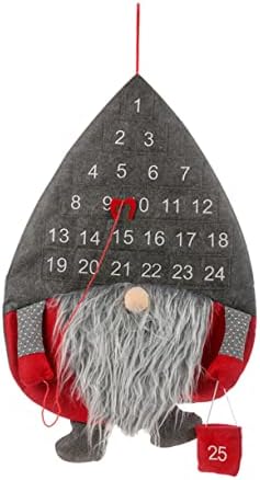 Homoyoyo Календар за възрастни Коледен Декор Коледна Украса Adornos Para De Коледа Адвент-Календар Коледна Украса Дядо Адвент-Календар Нетканая Плат Сив