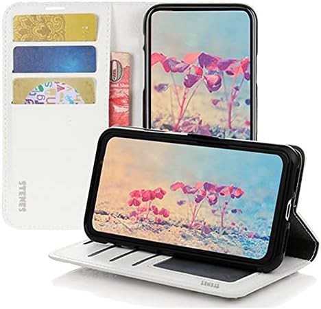Чанта-портфейл STENES Bling за телефон, съвместим с Samsung Galaxy S21 Plus Case - Стилен - Кожен калъф ръчна изработка с луксозни