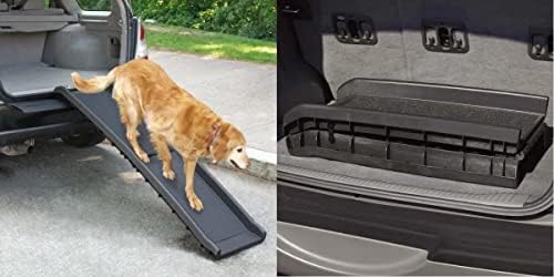Рампи и стълби за възрастни кучета, които имат нужда от помощ - Домашни любимци с ограничена подвижност (Трамплин за кученца плюс стълбище)