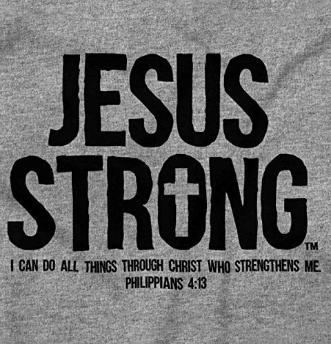 Исус Силен Филипяни 4:13 Библейски Тениска с Графичен Модел За Мъже или Жени