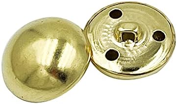Набор от бутони за костюми 25 мм - Метални Копчета Gunblack с Кръгли Куполообразными Копчета за Палто, Костюм, Блейзър, Сако 10 бр. (Gunblack) PT822