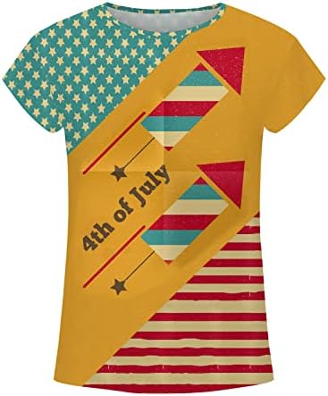 Лятна Есенна Тениска с Графичен Дизайн за Момичета, Модни Памучен Тениска с Кръгло Деколте и Къс Ръкав за Жени 8 от 8 В