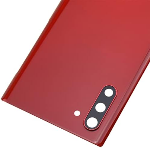 Подмяна на капака на задния панел от акрил, стъкло Aura Red за Samsung Galaxy Note10 с рамка задната камера със Стъклен капак на задната камера Набор от инструменти за предварите