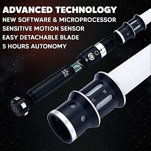 SABNEO Light Saber V7 Променящи се цветове - Плавен замах и звукови дуел светлинни мечове RGB - 10 звукови ефекти