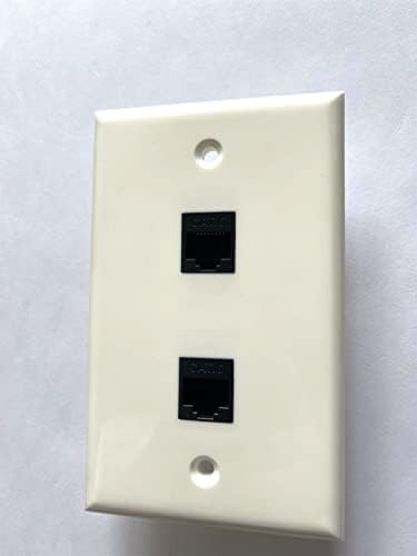 Конектор Ethernet Cat 6 Keystone за свързване към изхода на белия цвят (3 порта)