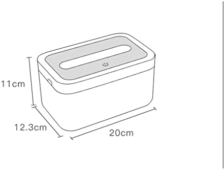 ZHAOLEI Синя Кутия За Салфетки Кутия за Салфетки с Нощно Осветление, Домакински Подвижна Кутия За Салфетки Кутия За Съхранение на