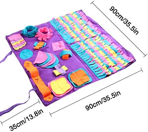 FEGOCLT Сгъваем Нюхающий Килим Куче-Голяма Подложка За Домашни Любимци Нескользящий Интерактивна Игра Килим Интерактивна Игрална