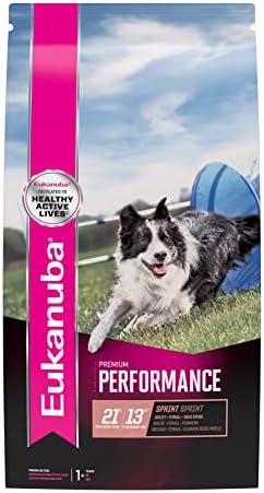 Суха храна за кучета Eukanuba Premium Performance 21/13 Sprint за възрастни, 4,5 килограма в опаковка