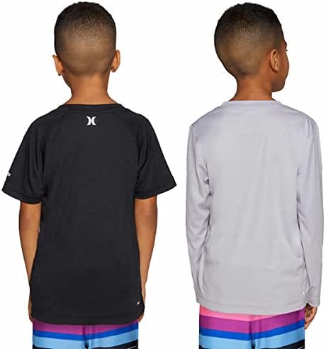 2 Комплект тениски за момчета Hurley Youth UPF 50+ Sun, 1 Риза с дълъг ръкав, 1 Риза с къс ръкав